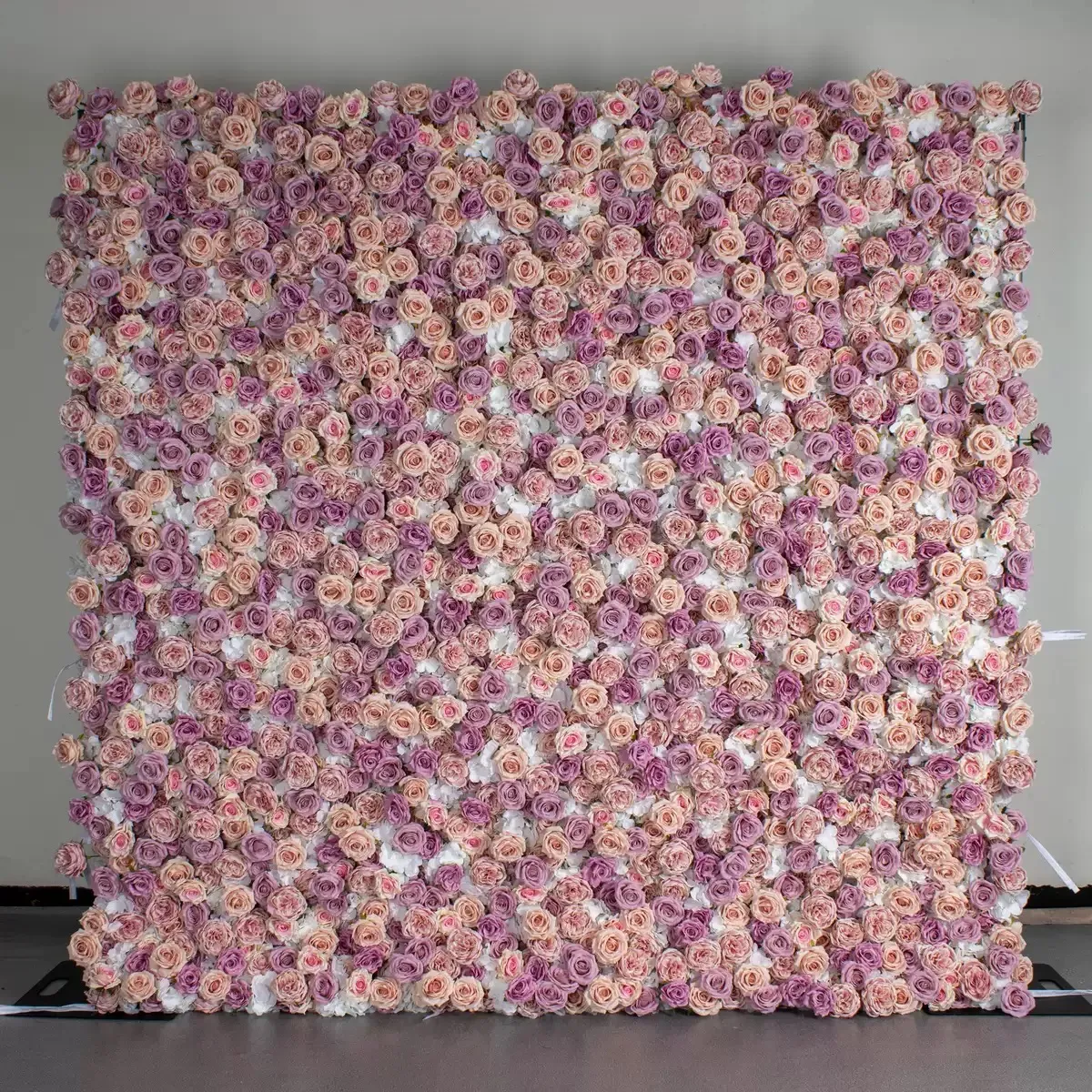 Ybliouke Flower Wall Fabric Rolling Up Curtain Floral Backdrop Wedding Party Proposal Decor