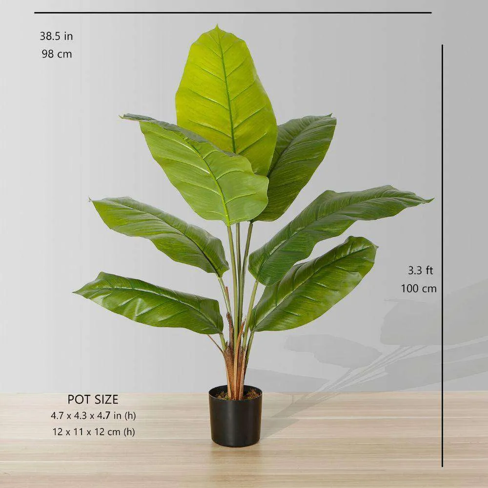 Planta artificial de folhas de folhas Spathiphyllum (múltiplos tamanhos)