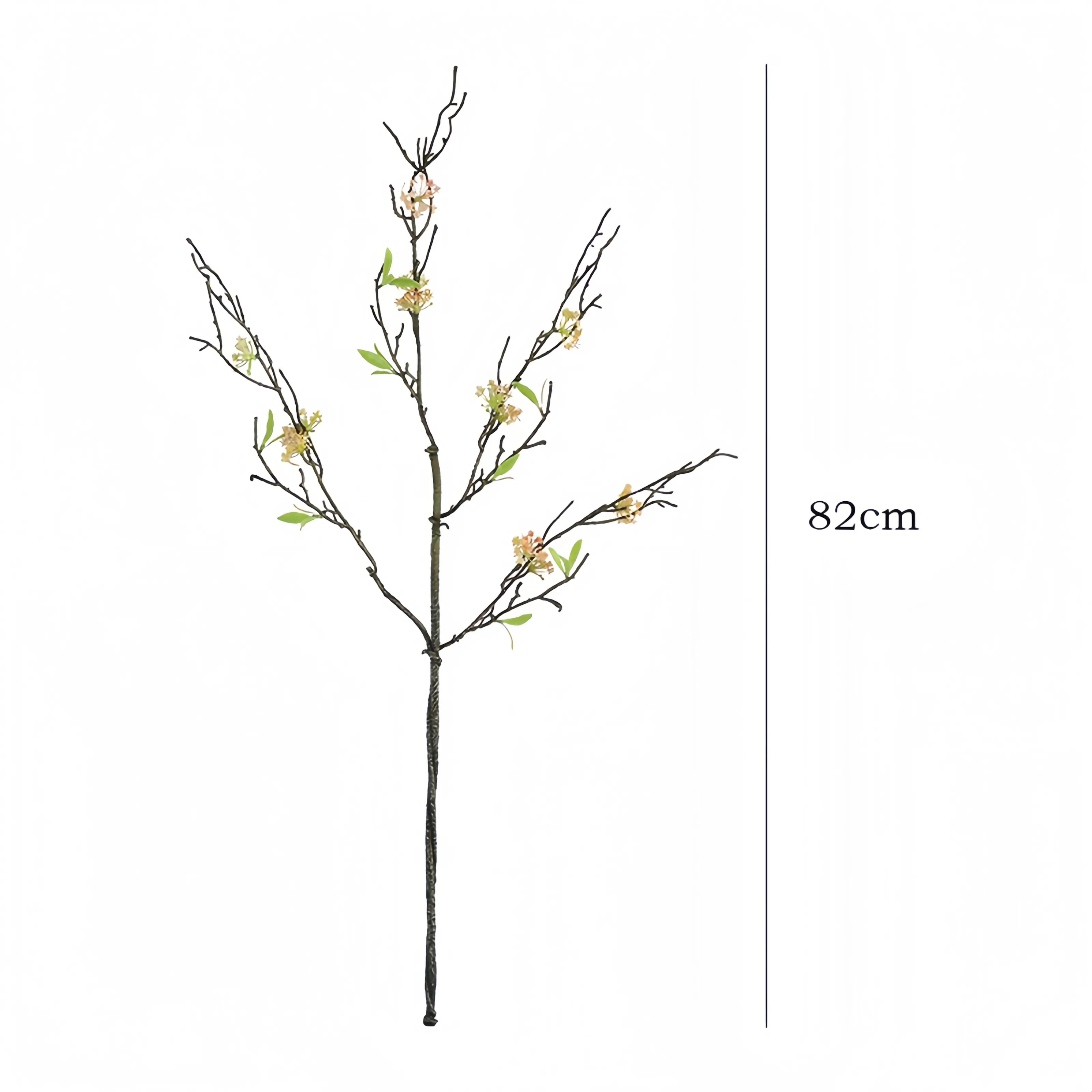 Filial de flores de palha de trigo retrô