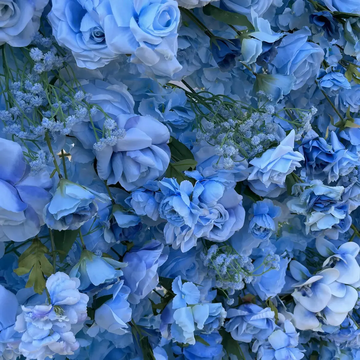 Ybliouke Flower Wall Fabric Rolling Up Curtain Floral Backdrop Wedding Party Proposal Decor