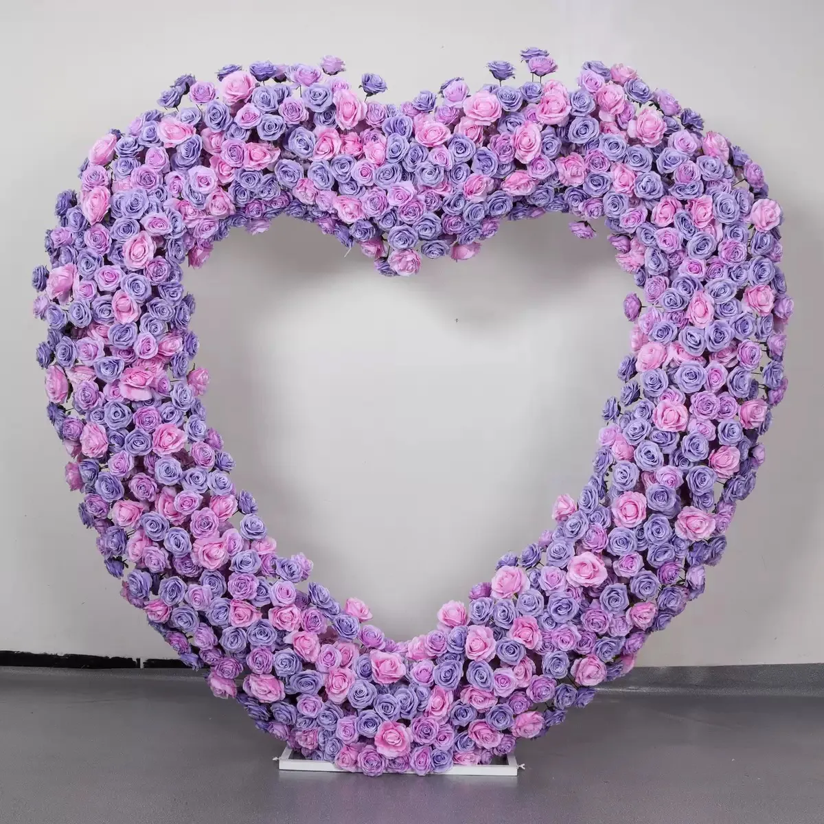 Ybliouke em forma de coração arco floral conjunto proposta decoração de festa de casamento