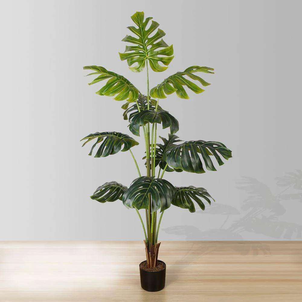 Planta em vaso artificial de Monstera (múltiplos tamanhos)