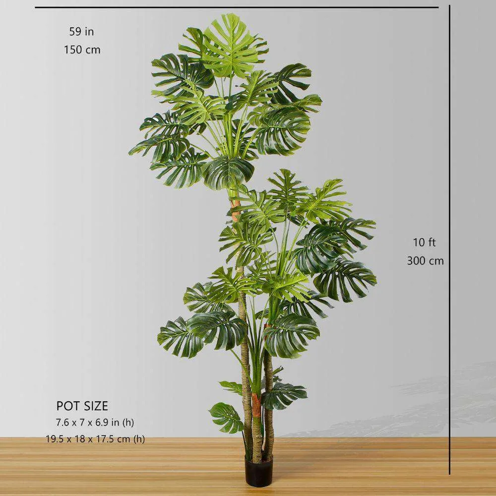 Planta sênior de vaso artificial de Monstera (múltiplos tamanhos)