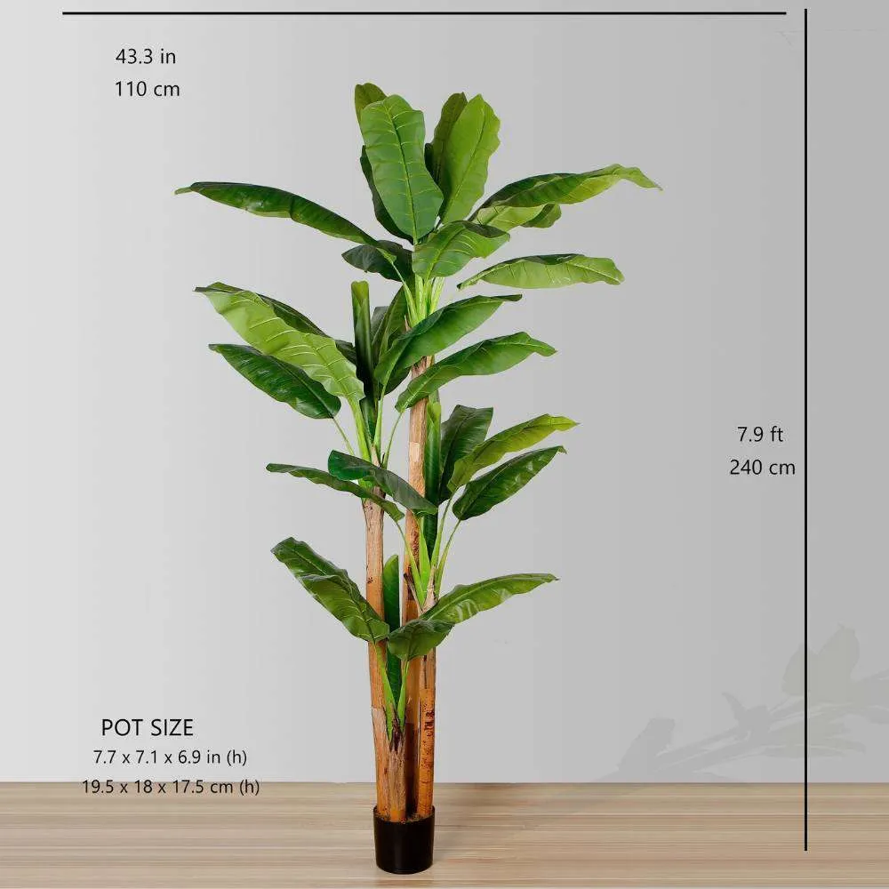 Anna Artificial Banana Tree em vasos de árvore