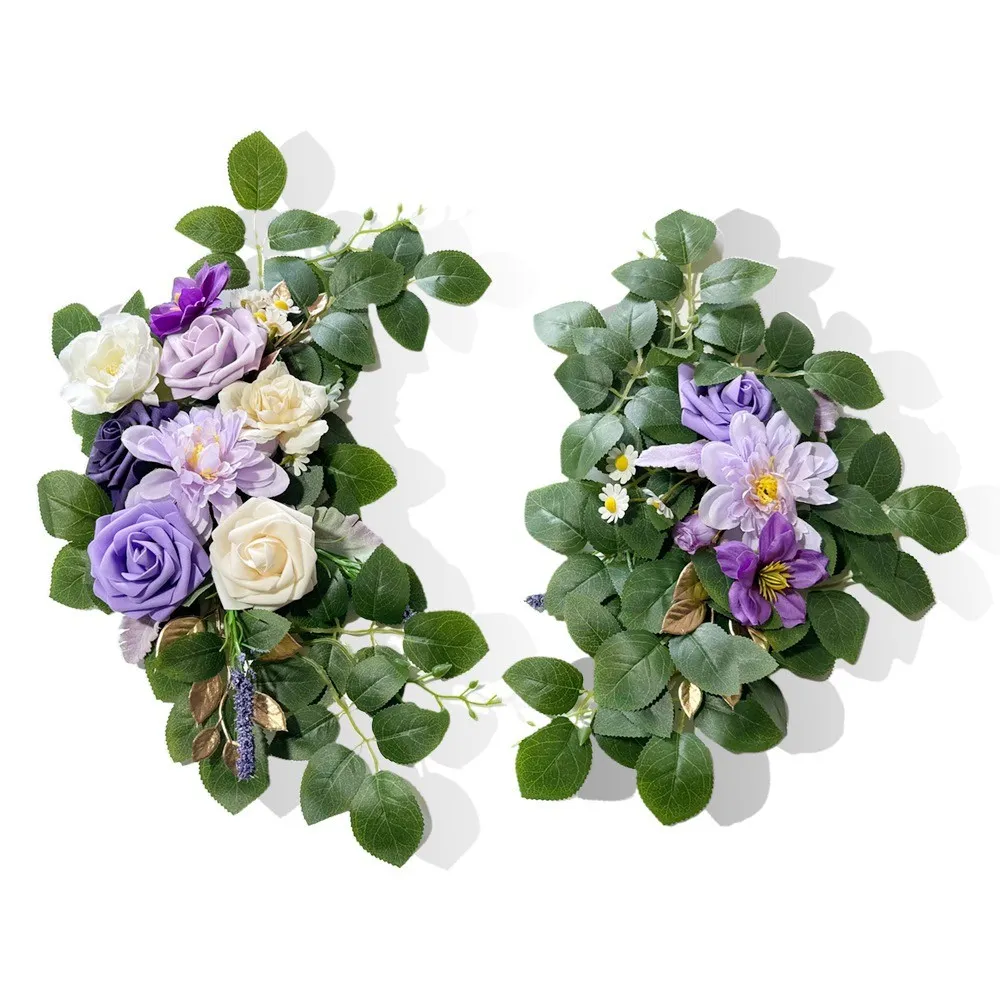Assinar a flor roxa e verde