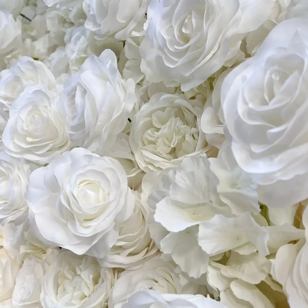 Ybliouke Flower Wall Fabric Rolling Up Curtain Floral Backdrop Wedding Party Proposal Decor