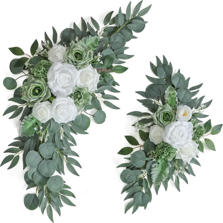 Sinalização sênior flor verde e branco