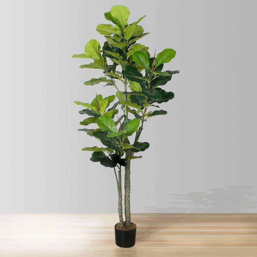 Planta em vaso de folhas de violino artificial