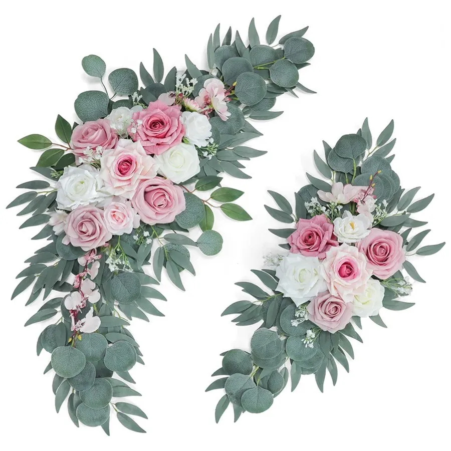 Sinalização sênior de flor rosa