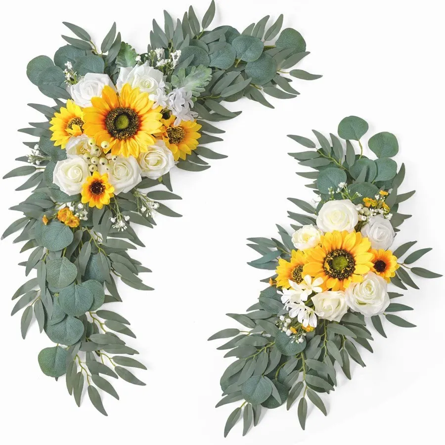 Sinalização sênior de flor amarela