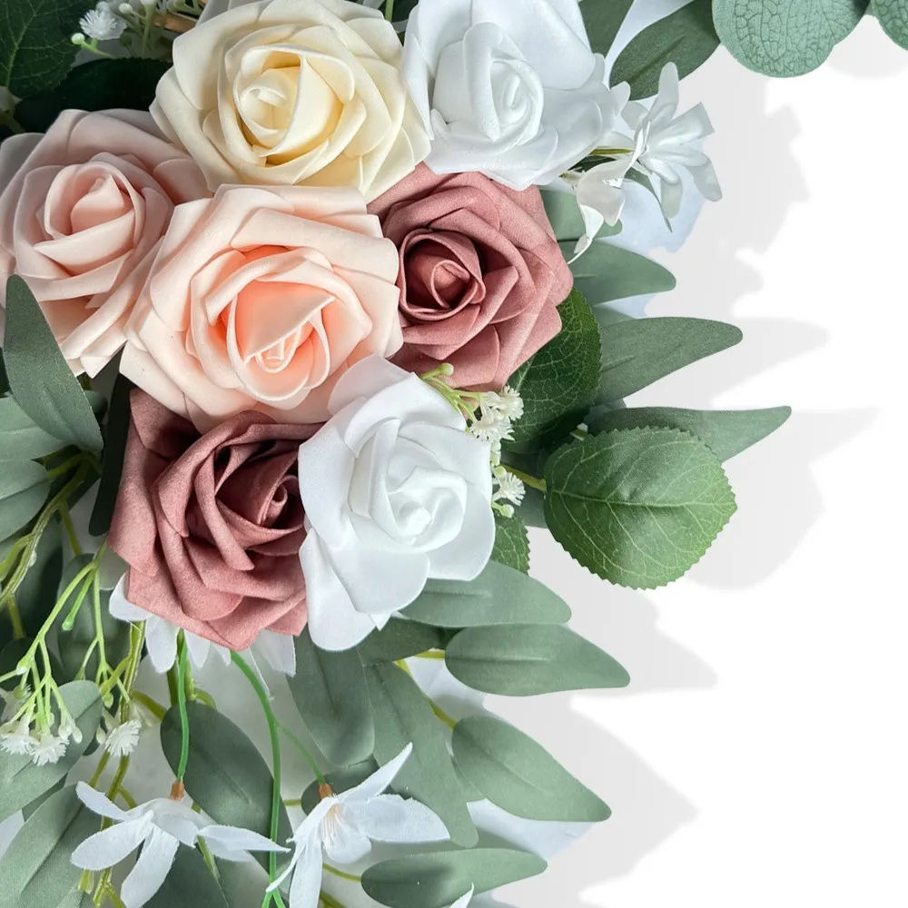 Assinar flor cinza rosa
