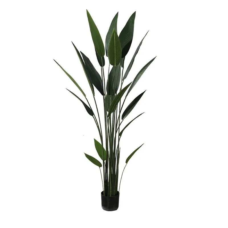 Planta artificial em vasos de canas (múltiplos tamanhos)