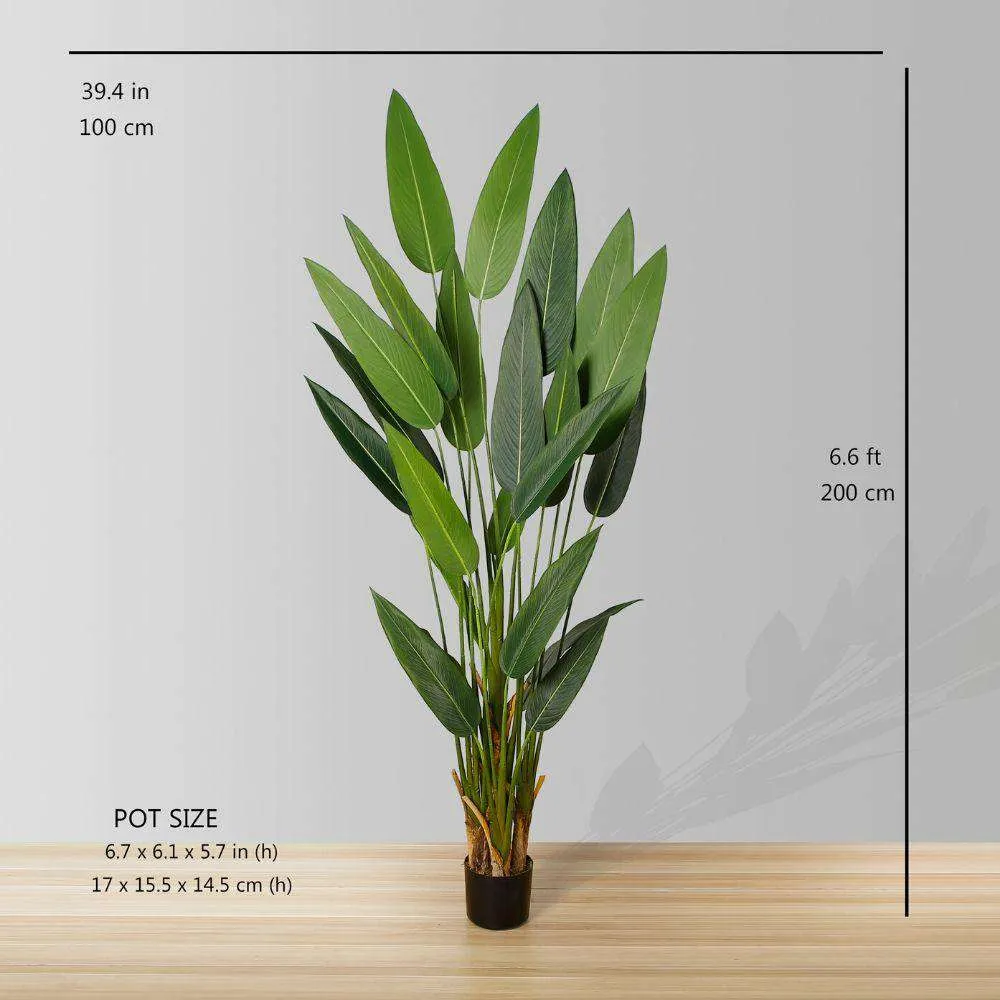 Planta artificial em vasos de canas (múltiplos tamanhos)