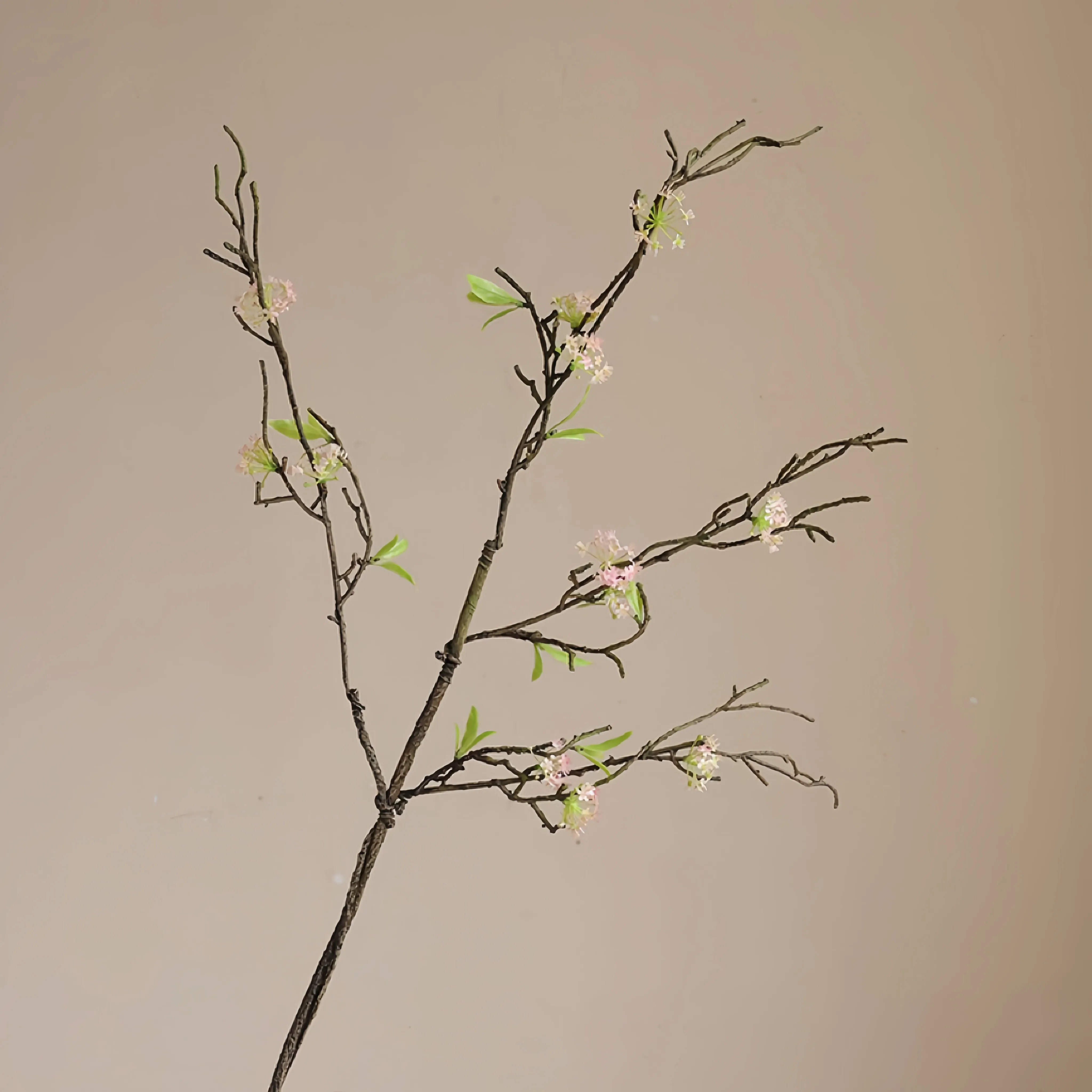 Filial de flores de palha de trigo retrô