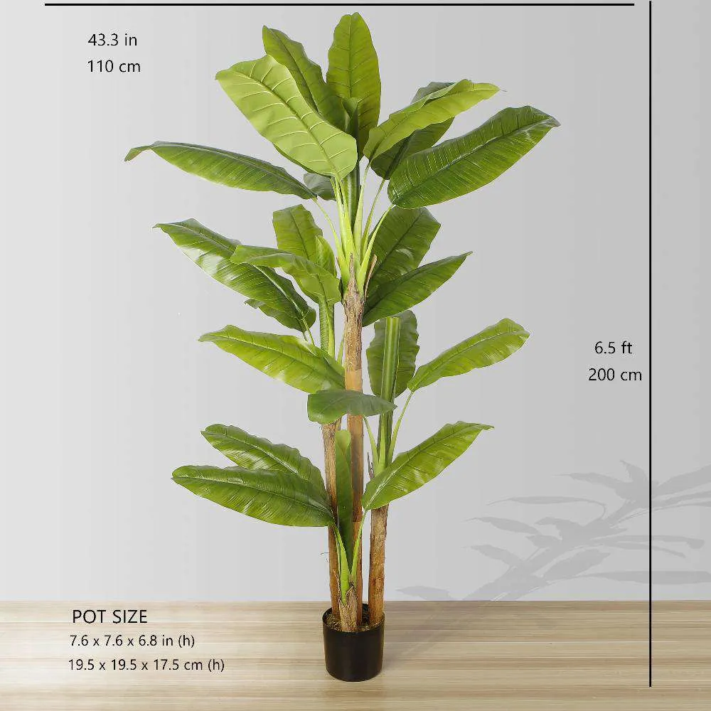 Anna Artificial Banana Tree em vasos de árvore