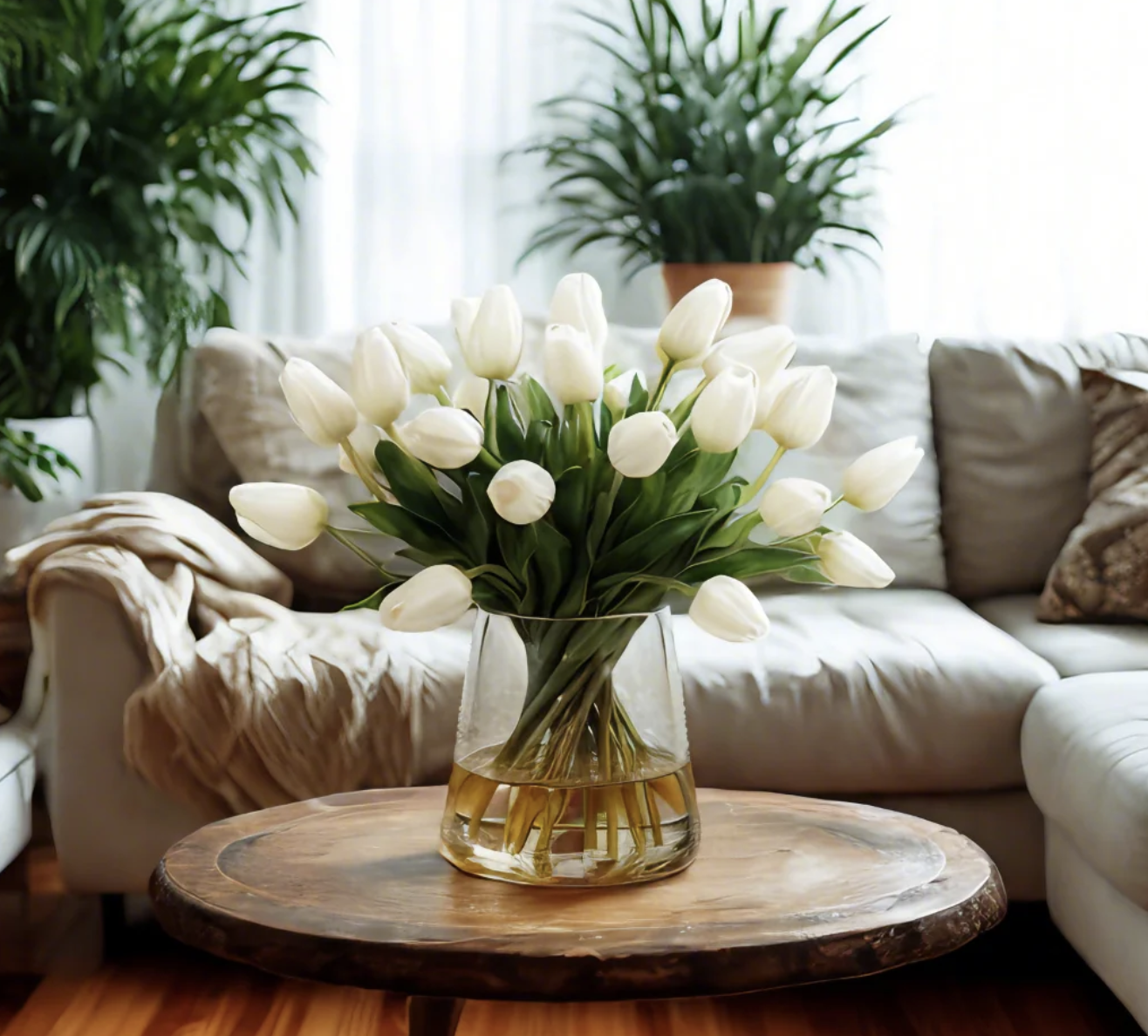 Flores artificiais Touch Tulip