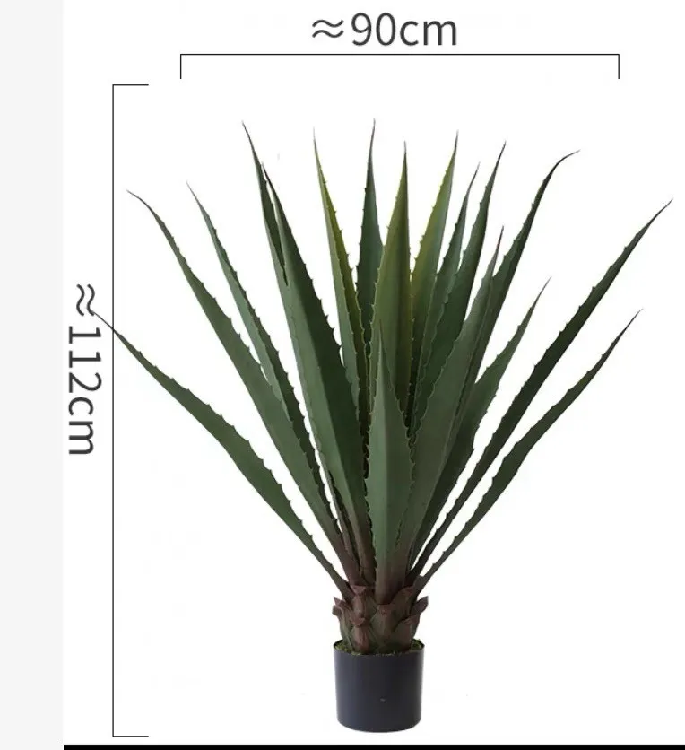 Planta em vasos de árvore de agave artificial