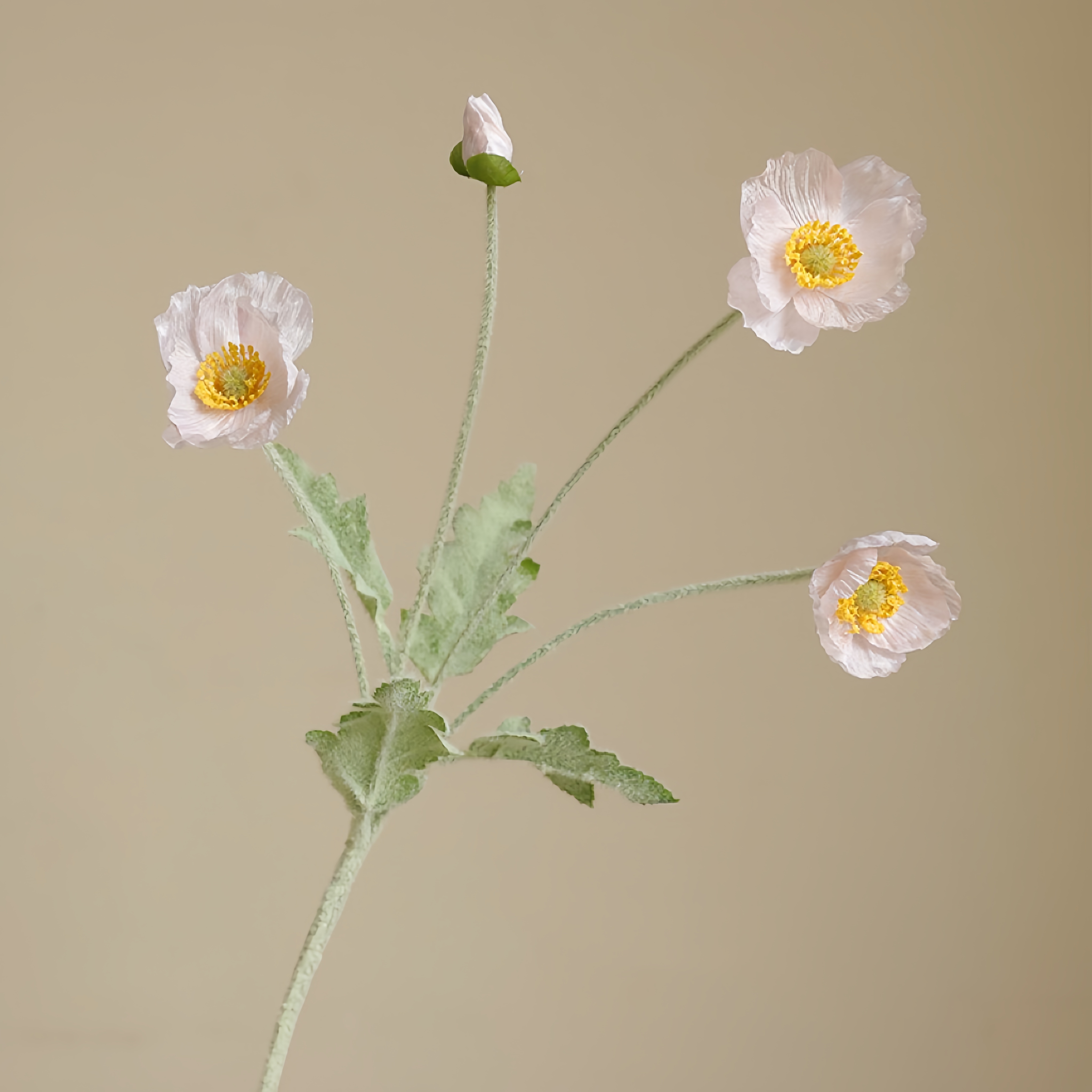 Arranjo de flores de papoula em Faux