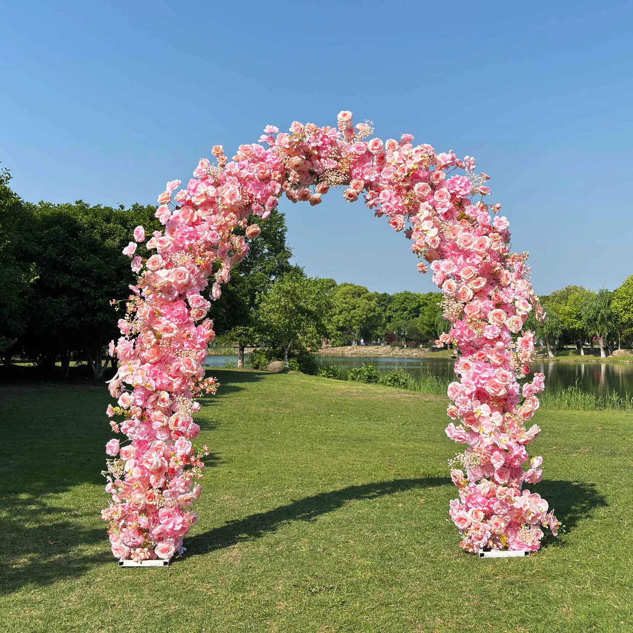 Flor Arch Florals Artificial Florals Proposta Decoração de festa de casamento