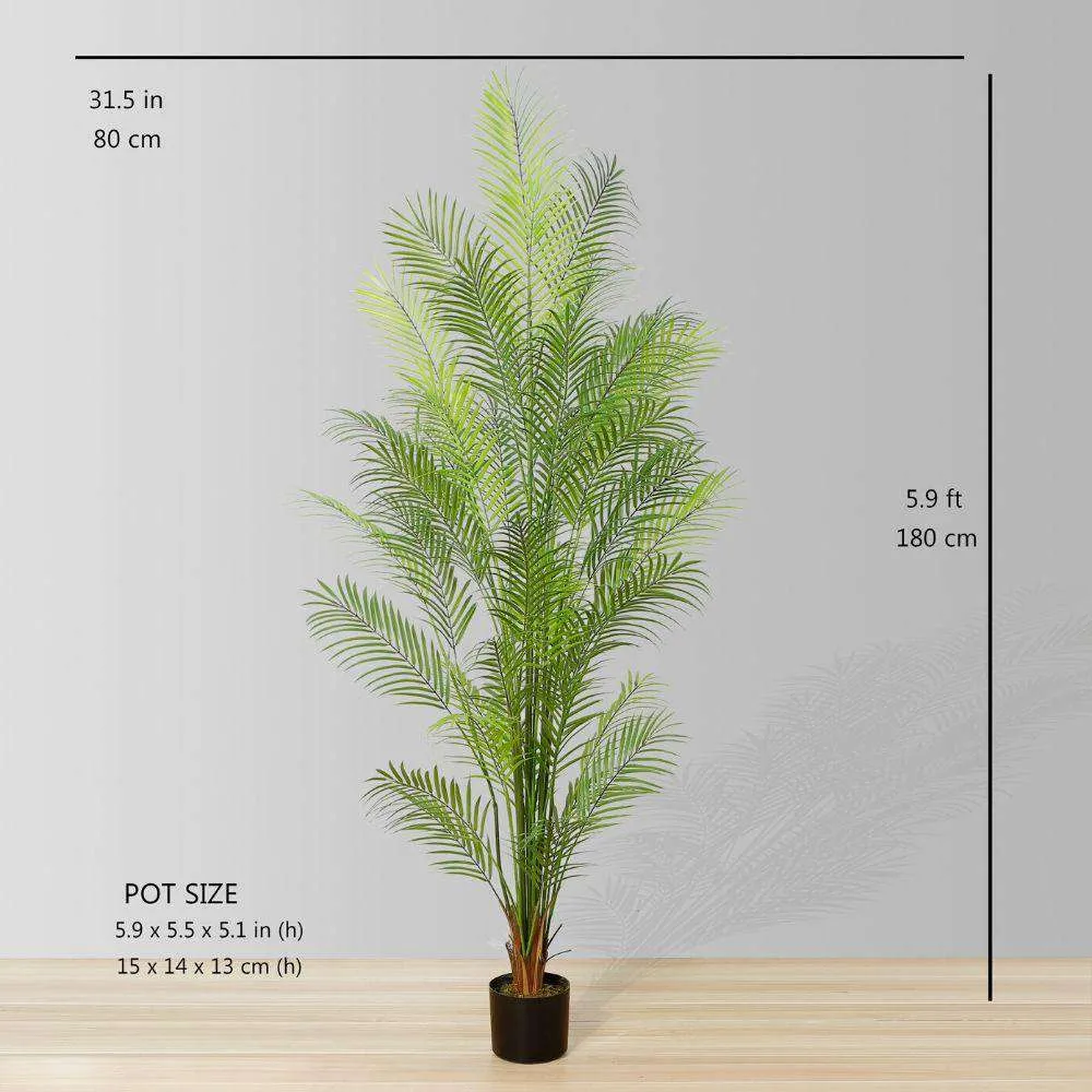 Planta artificial de palmeira areca