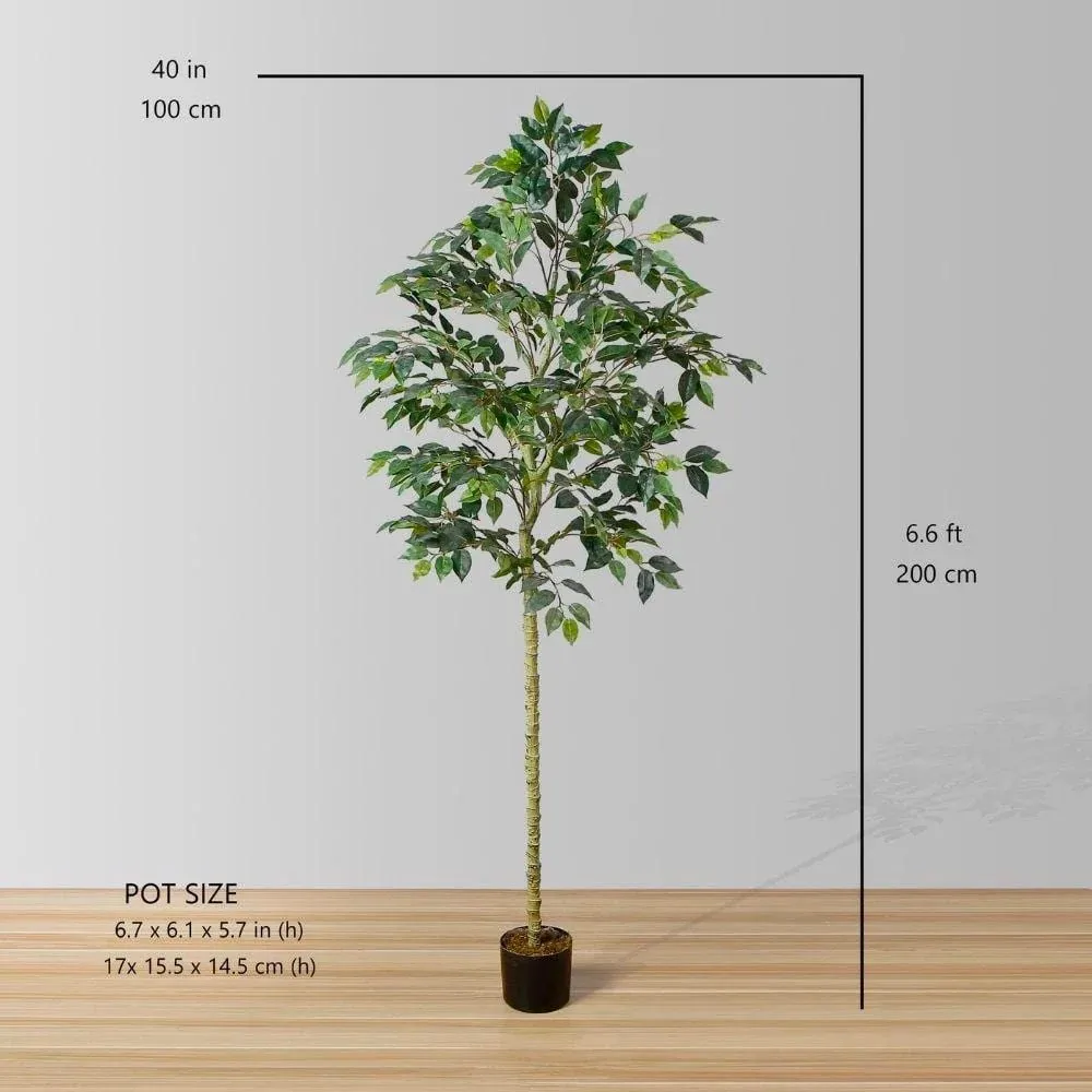 Planta em vasos de árvore artificial de ficus (múltiplos tamanhos)