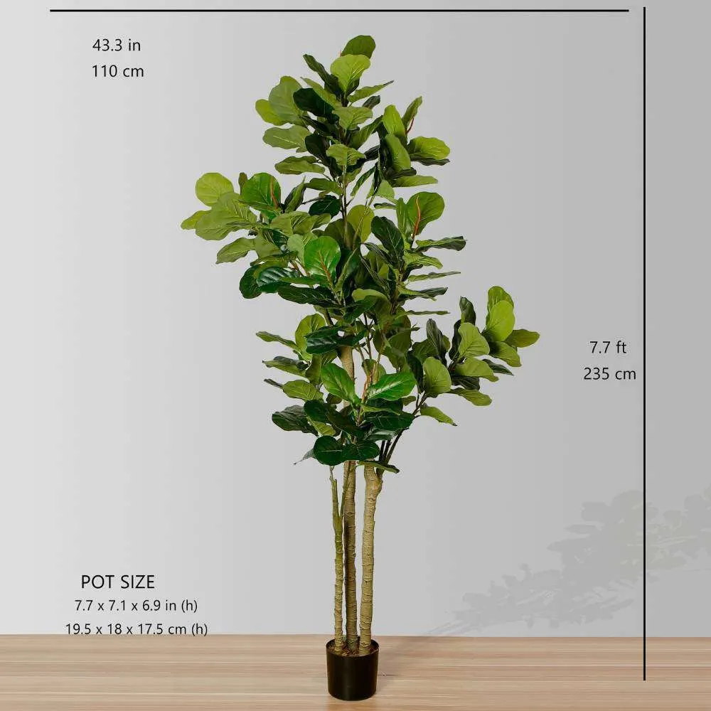 Planta em vaso de folhas de violino artificial
